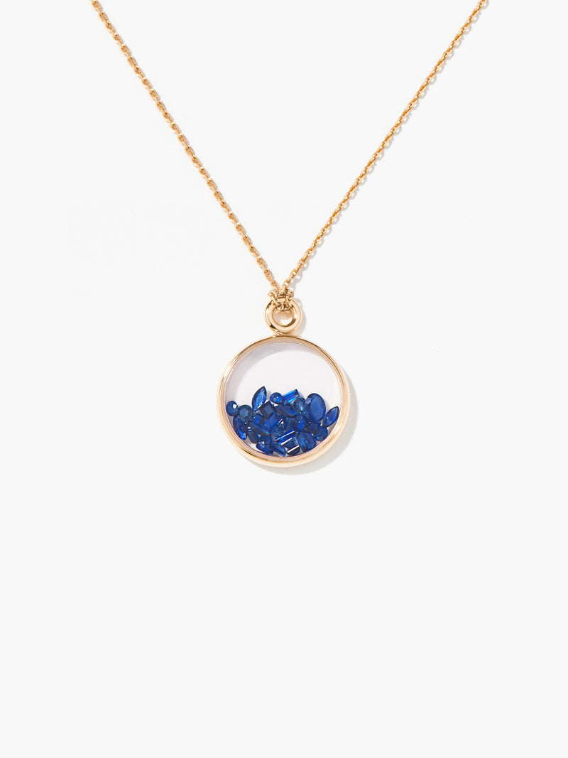 aurélie bidermann Pendentif Baby Chivor Saphirs Bleus CHISA02BS YG