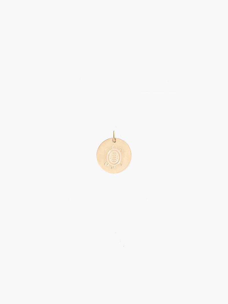 aurélie bidermann Pendentif Médaille or Tortue MLEPD01TOR YG MM