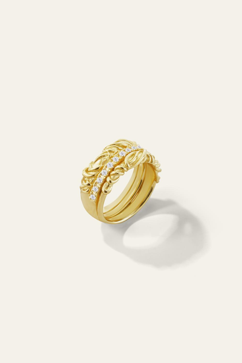 Ba&sh Bague Foxy Dore