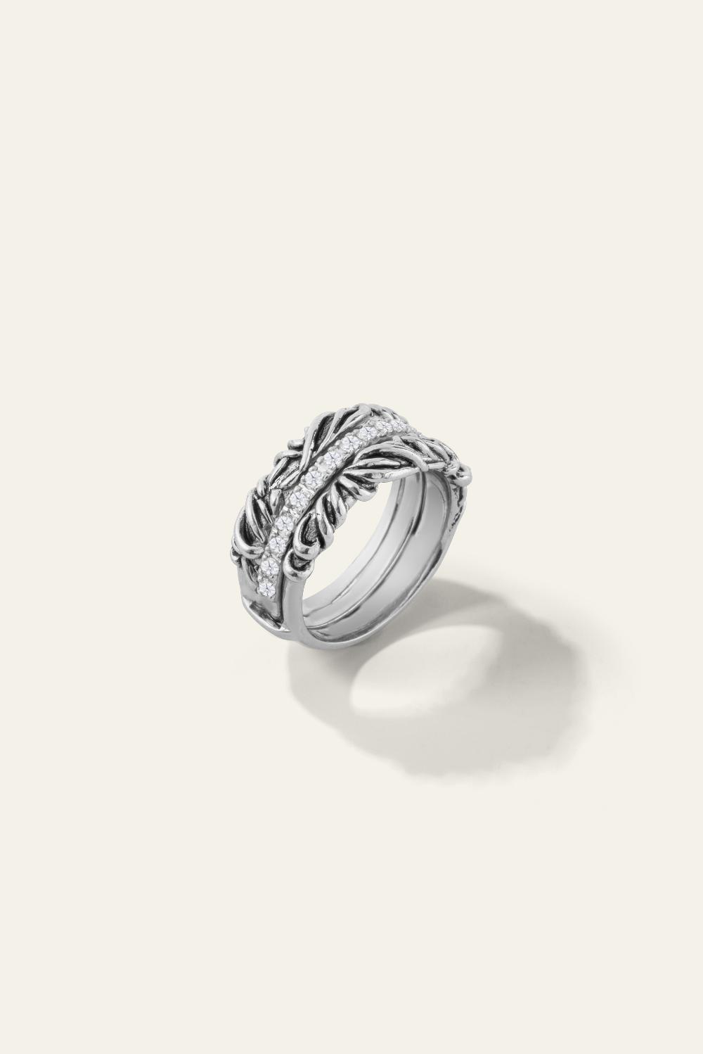 Ba&sh Bague Foxy Gris