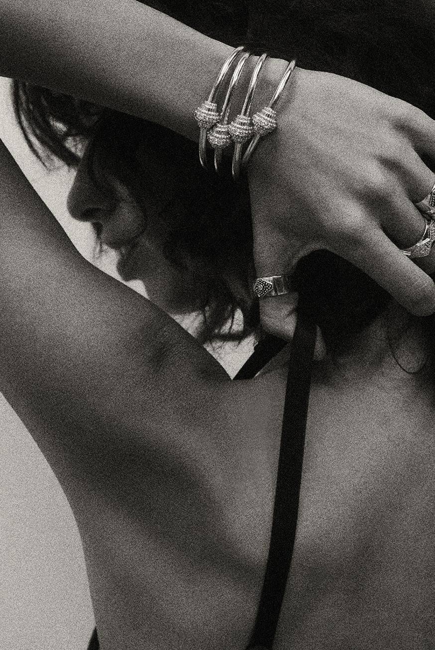 Ba&sh Bague Ortie Gris