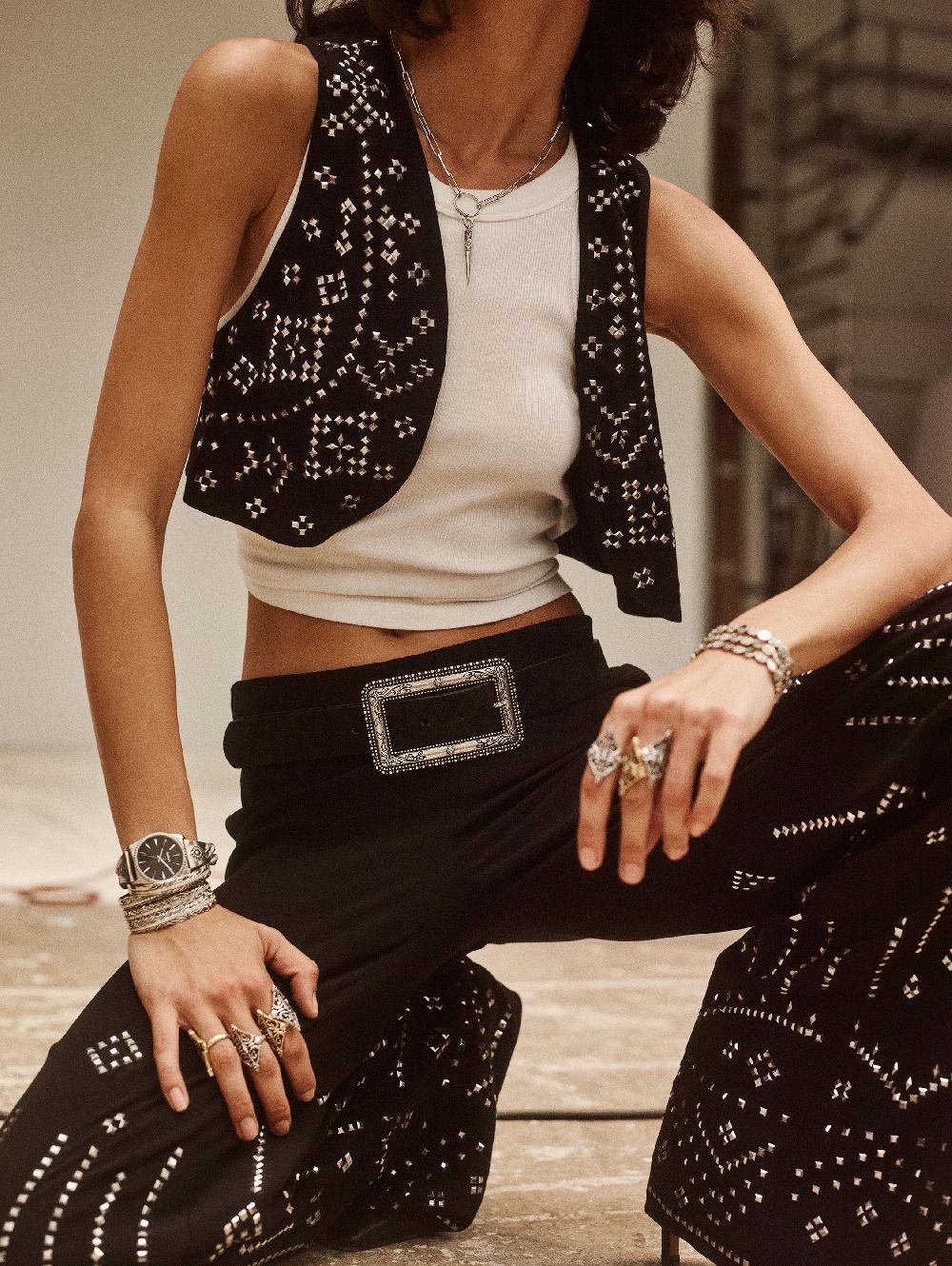 Ba&sh Bague Ouragan Dore