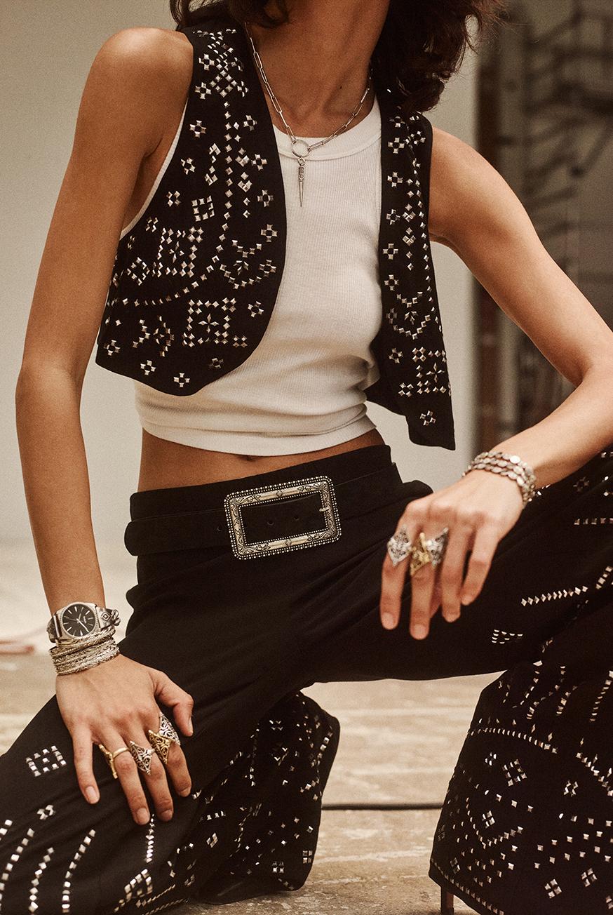 Ba&sh Bague Ouragan Gris