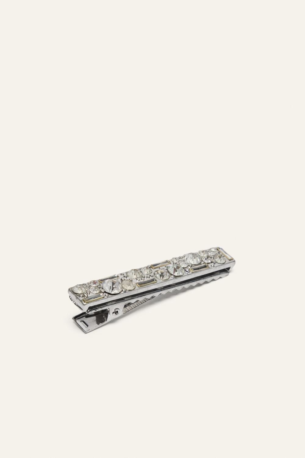 Ba&sh Barrette MéTallique Hinata Gris