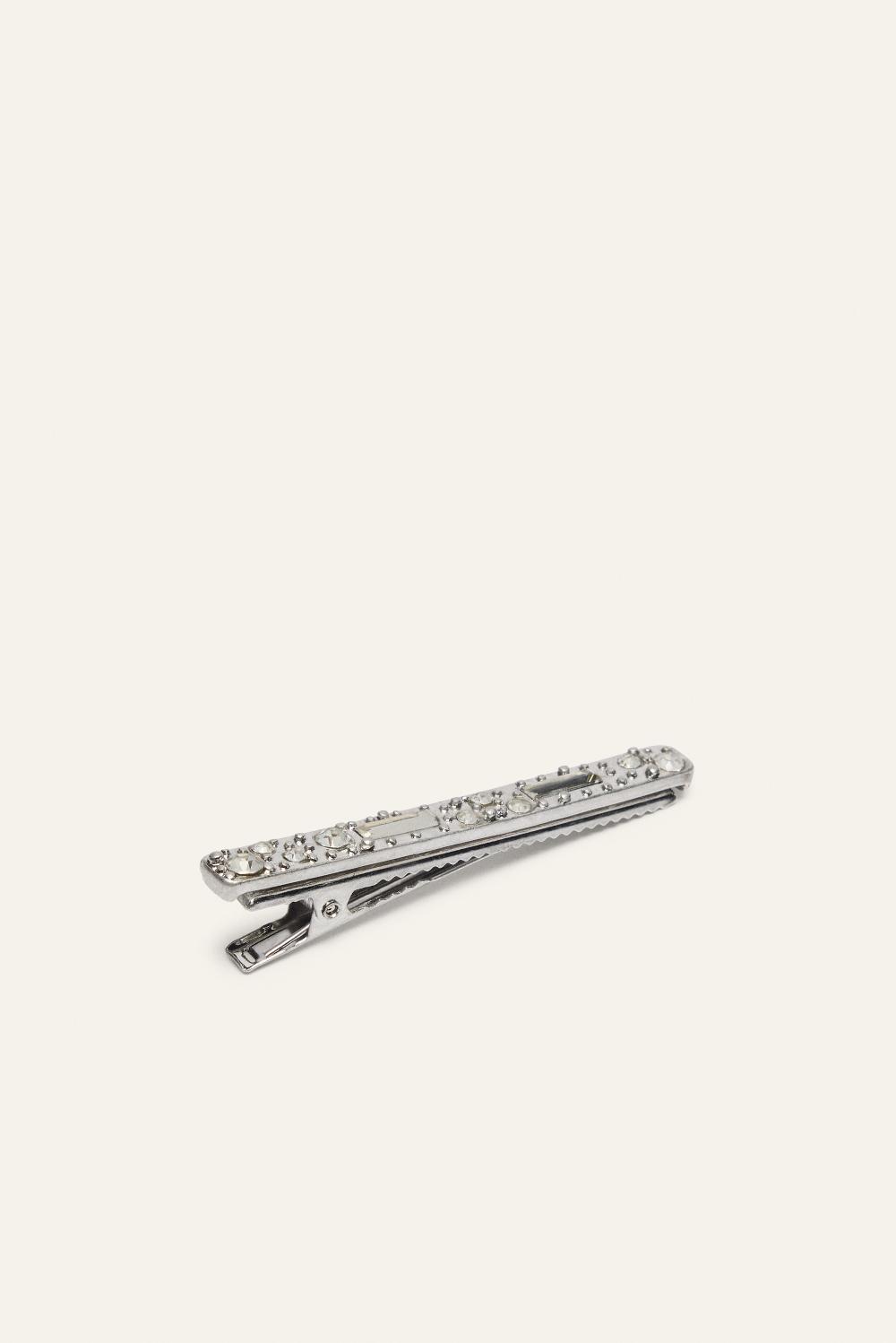 Ba&sh Barrette MéTallique Hinata Gris