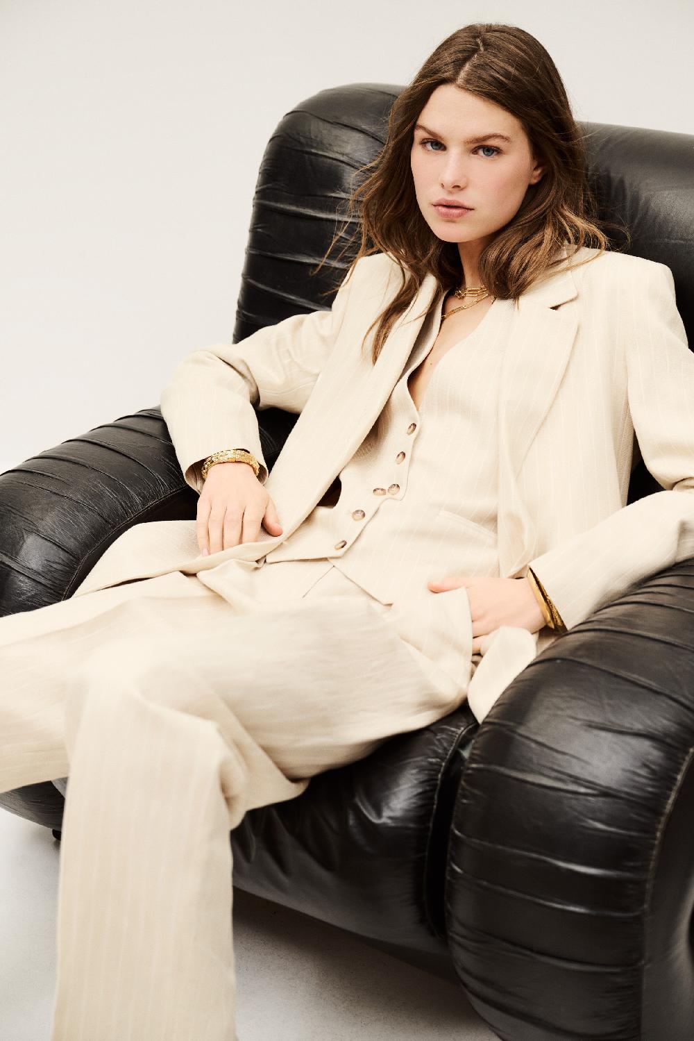 Ba&sh Blazer Poy Beige