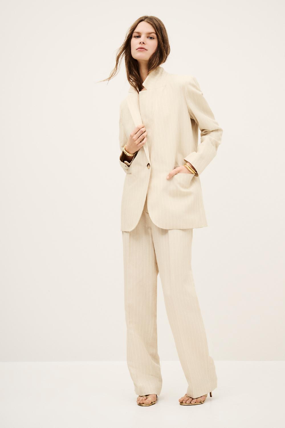 Ba&sh Blazer Poy Beige