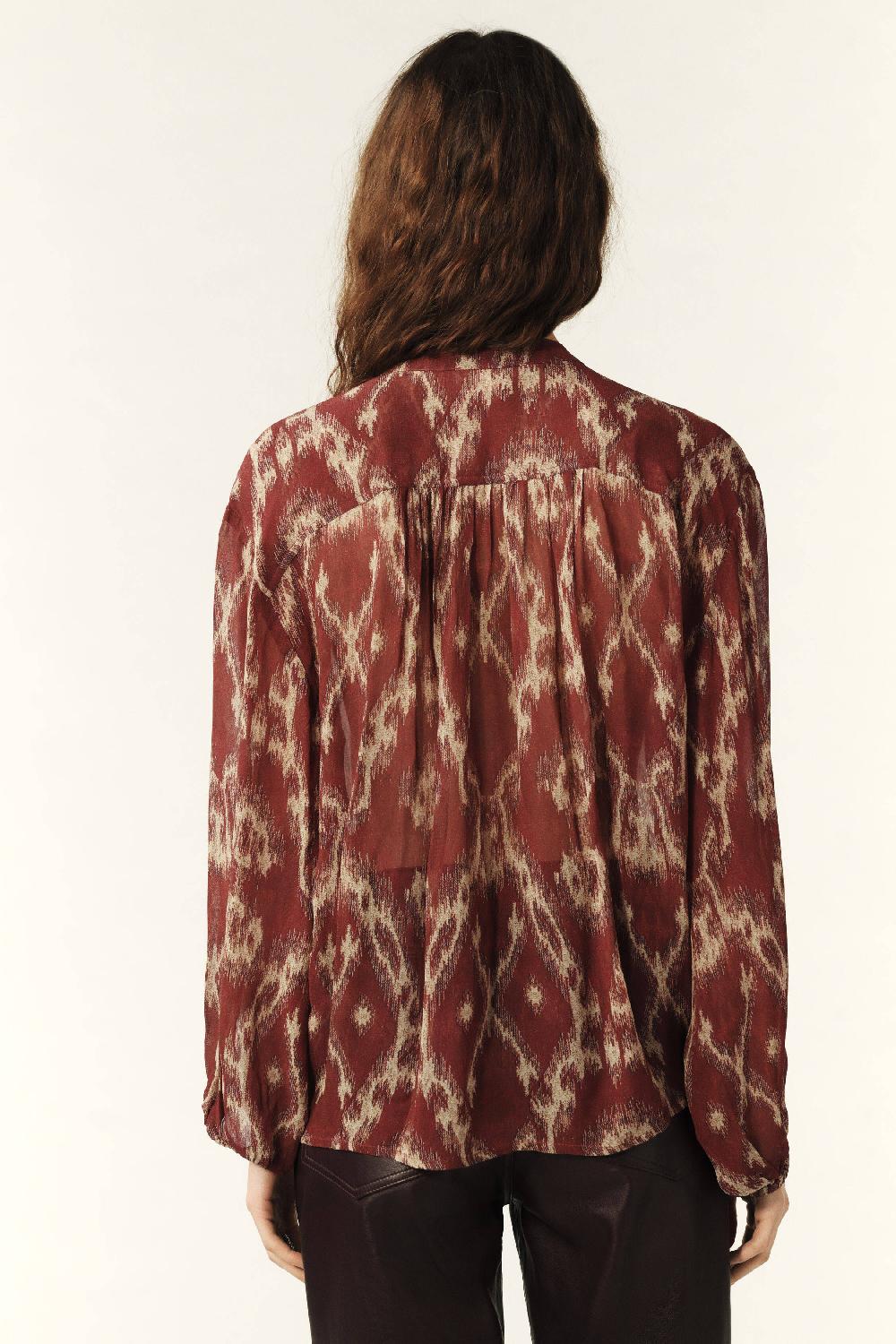 Ba&sh Blouse Ample Menaelle Rouge