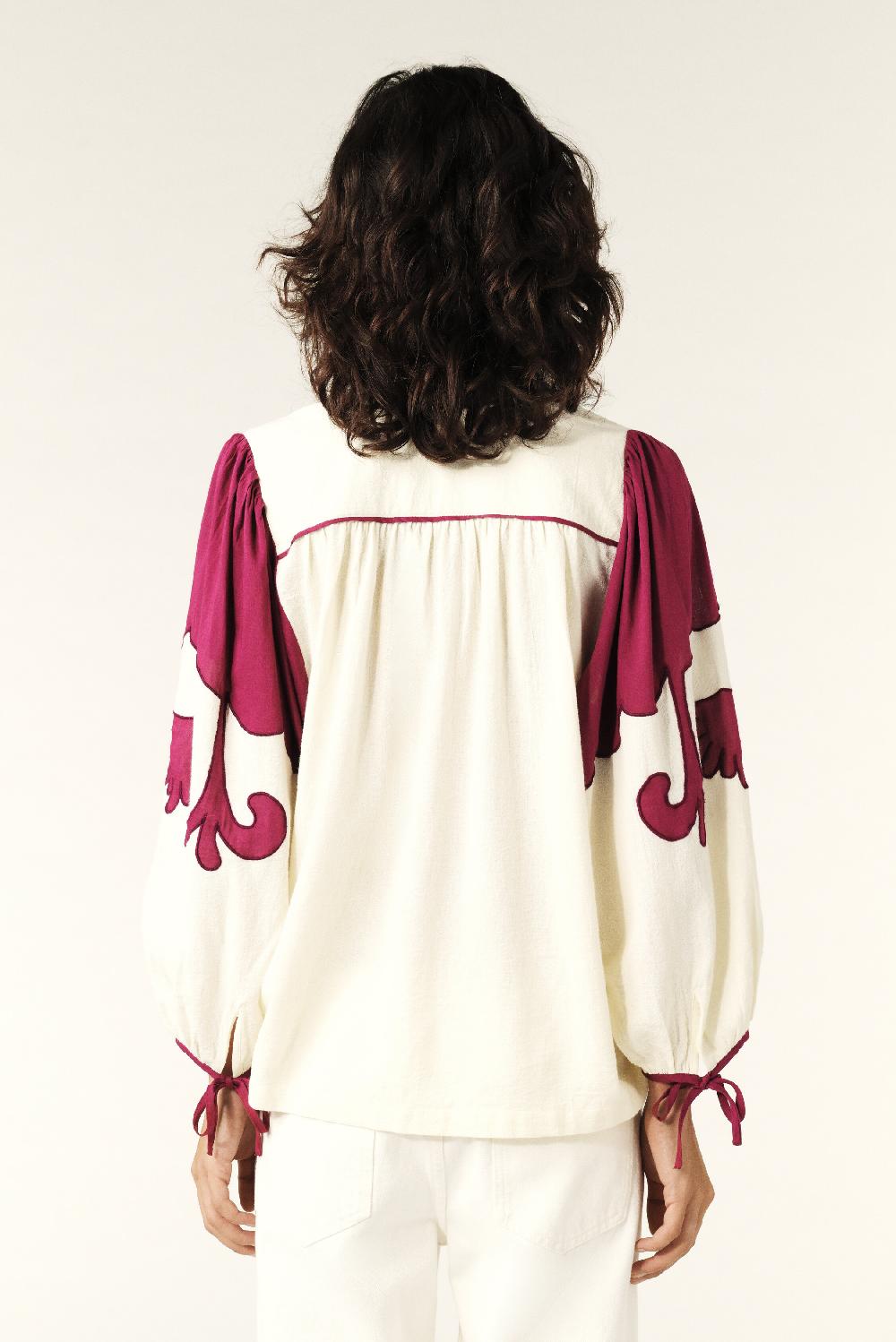 Ba&sh Blouse BrodéE Tupa Blanc Ecru