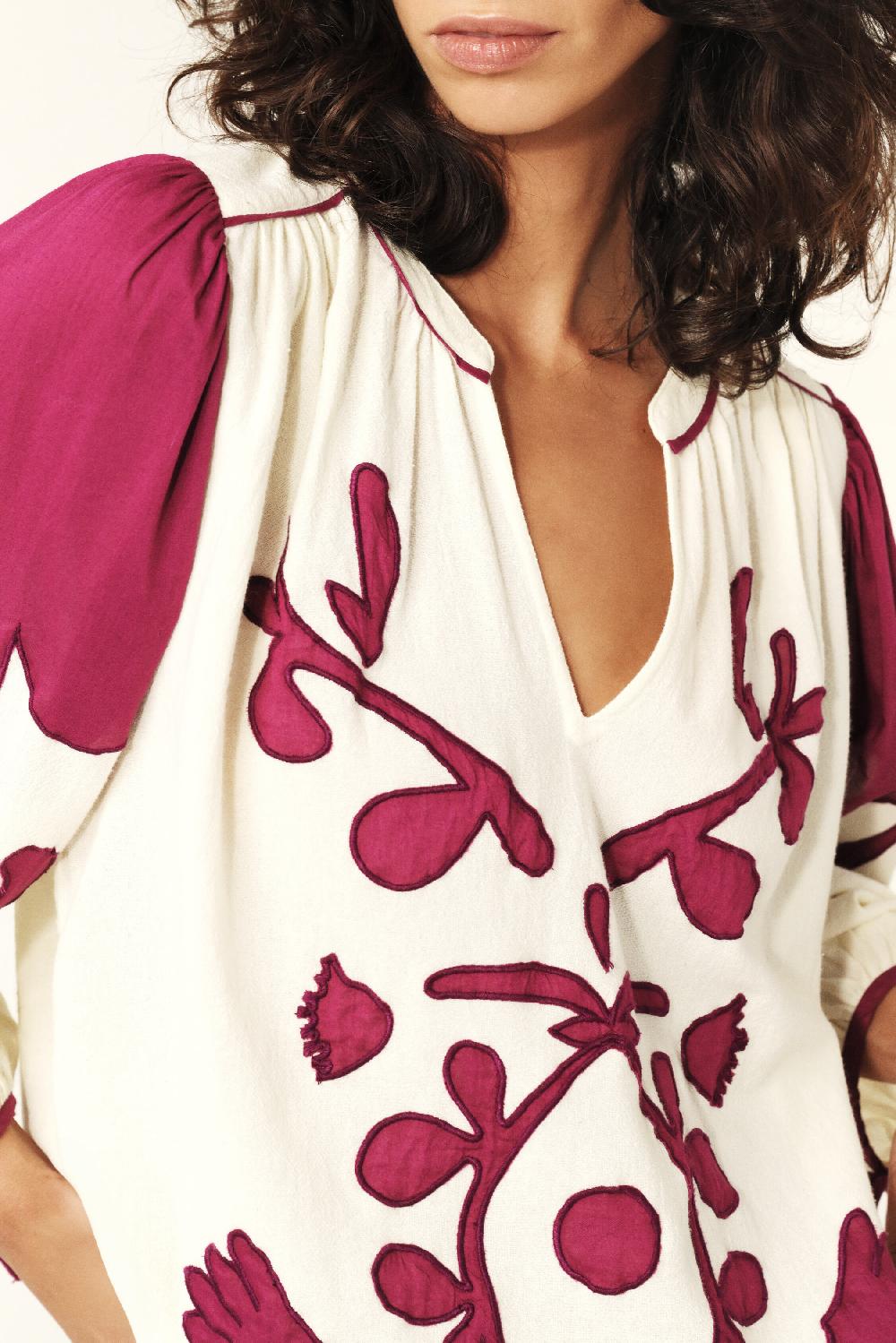 Ba&sh Blouse BrodéE Tupa Blanc Ecru