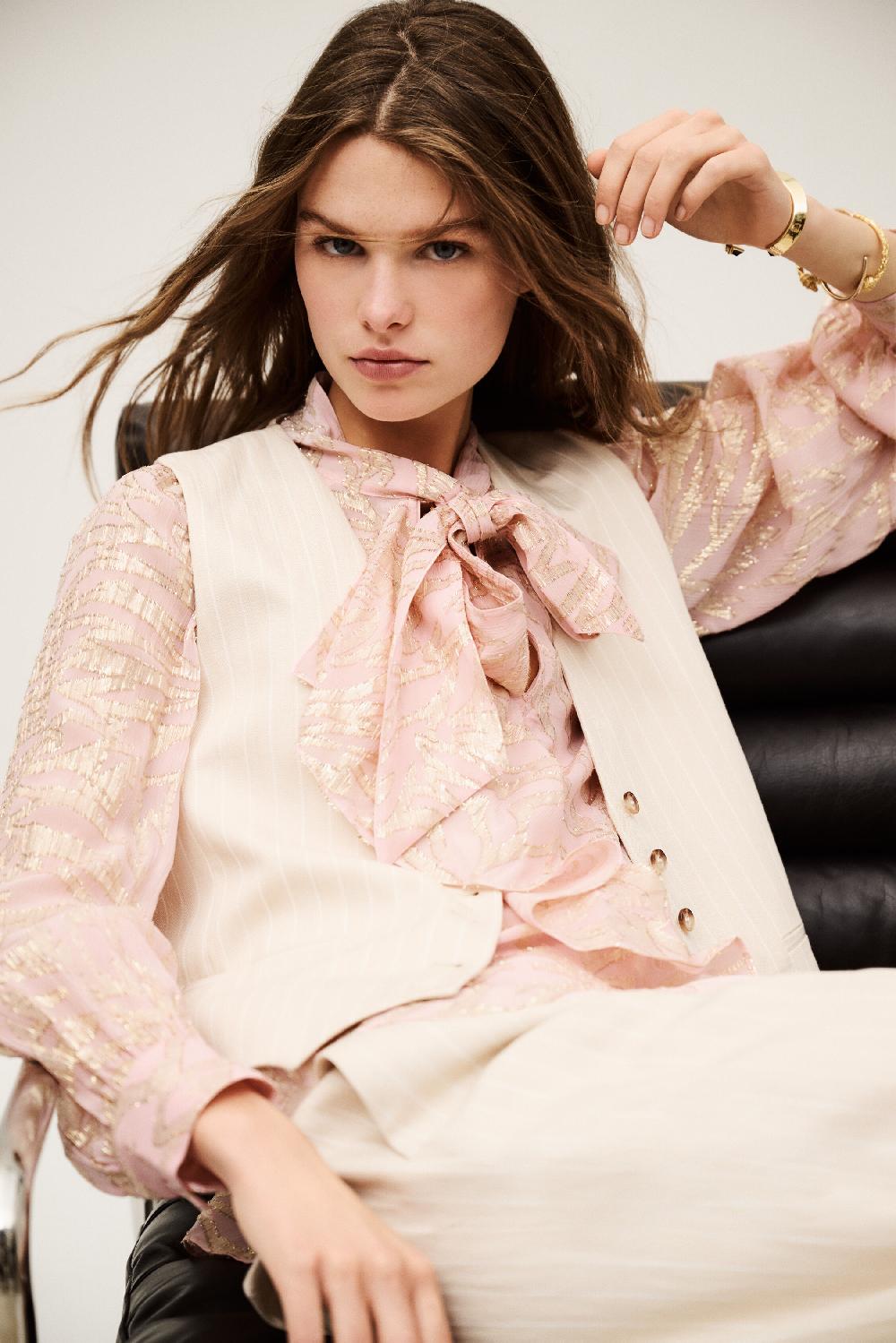 Ba&sh Blouse Droite Minnie Rose