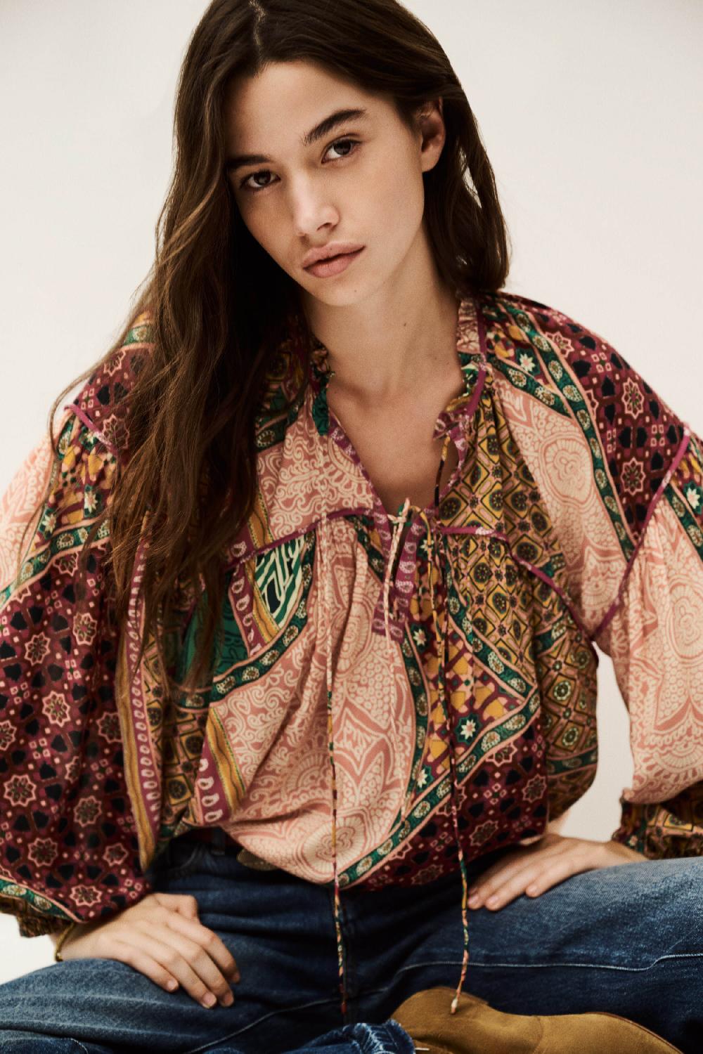 ba&sh Blouse Fluide Faith Multi