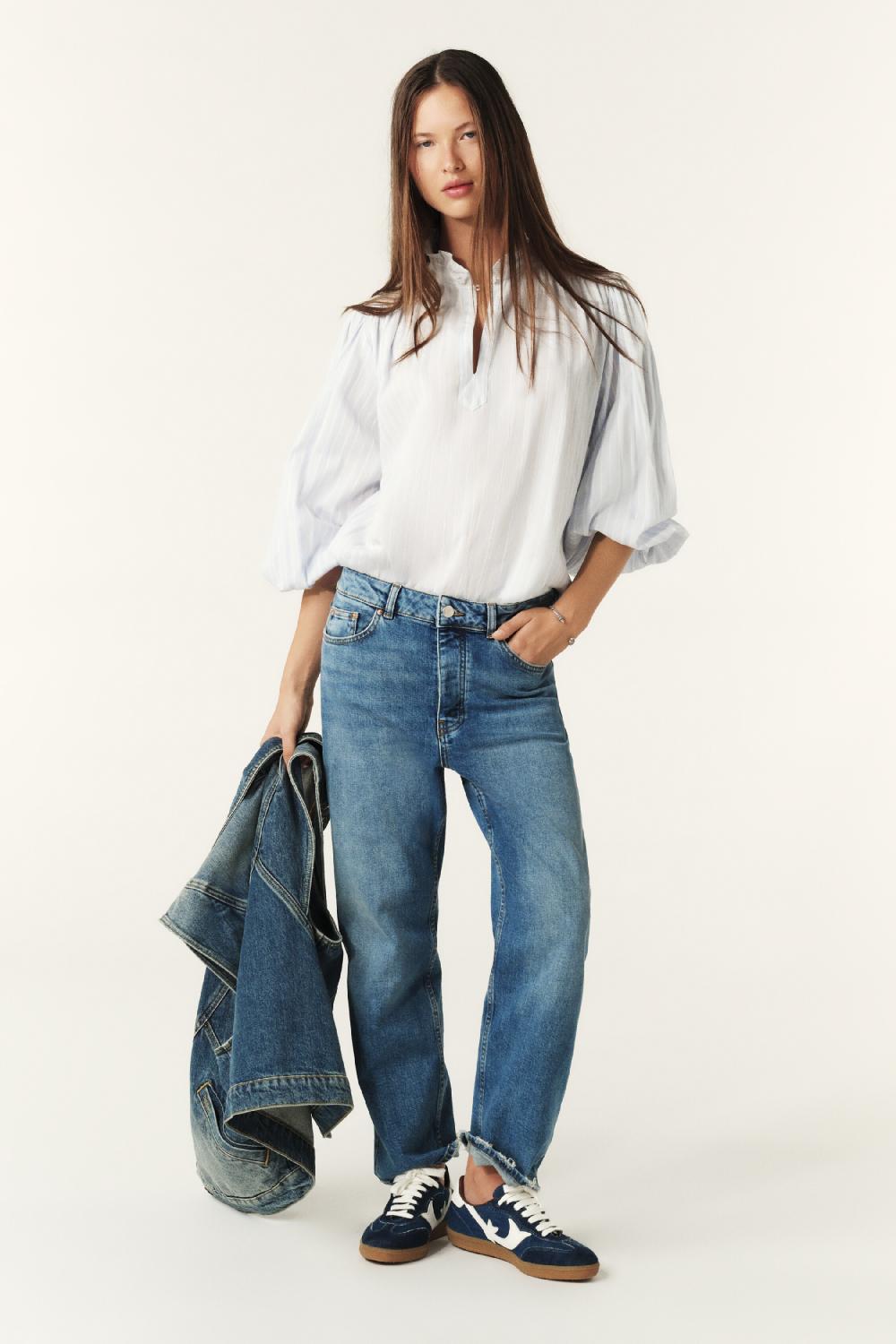 Ba&sh Blouse Fluide Spice Bleu