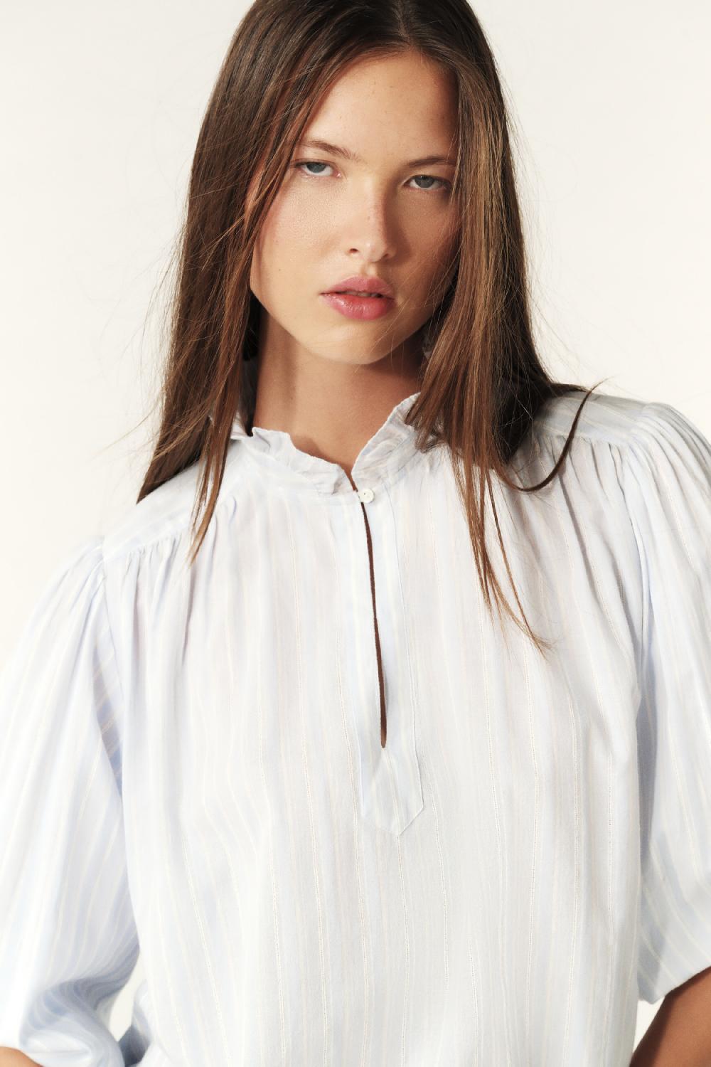 Ba&sh Blouse Fluide Spice Bleu