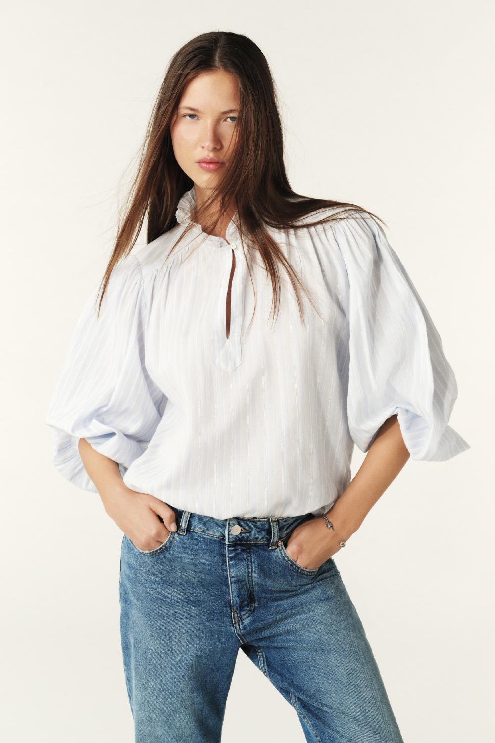 Ba&sh Blouse Fluide Spice Bleu