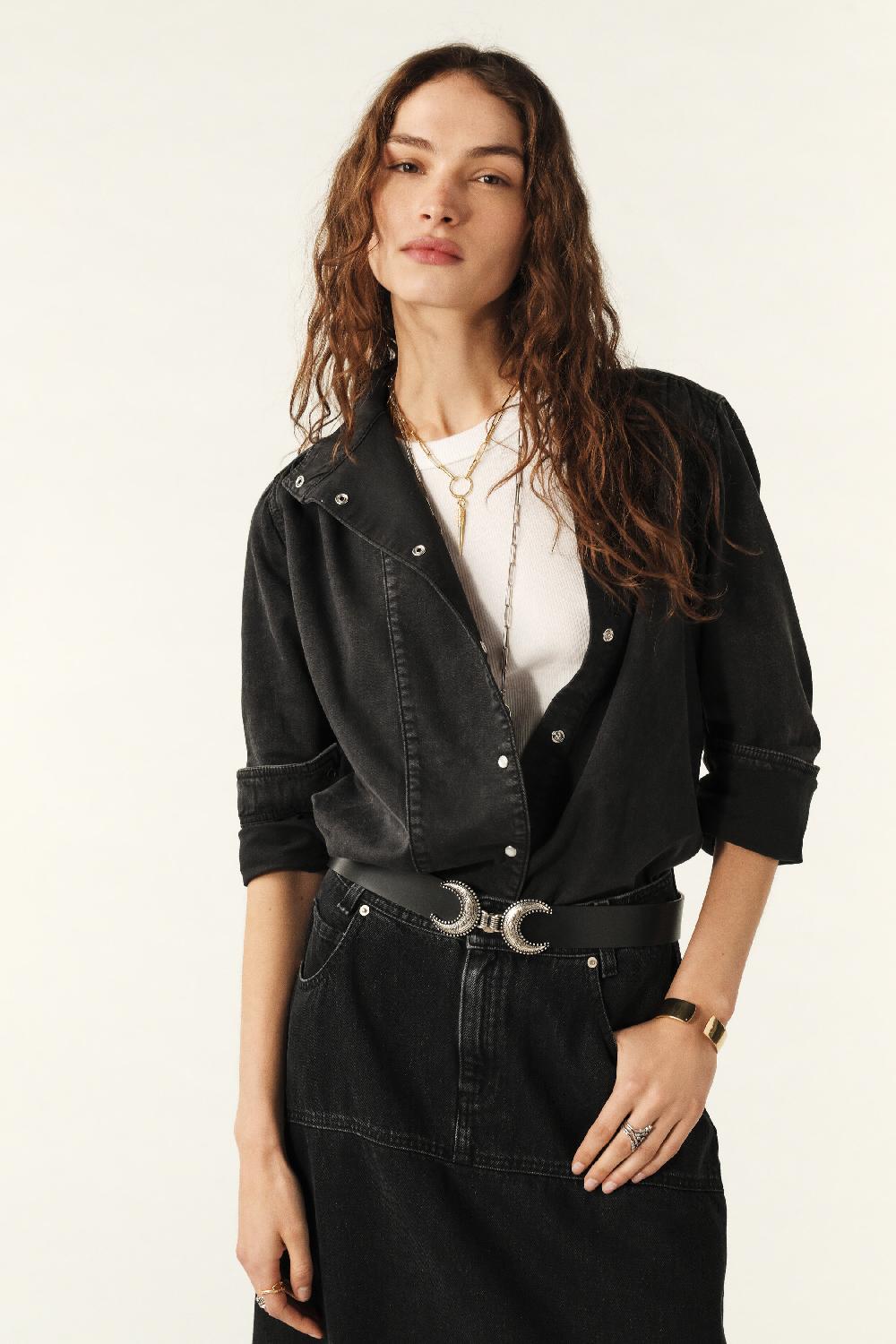 Ba&sh Blouse Forme Chemise Bilena Noir