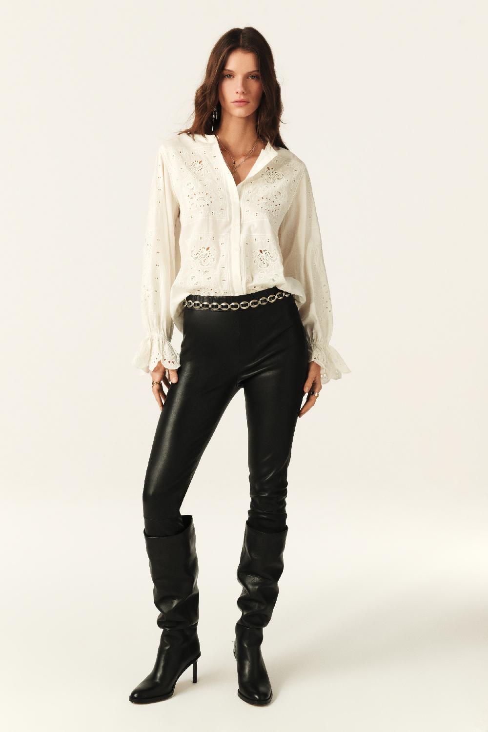 Ba&sh Blouse Manches Bouffantes Soraya Blanc Ecru