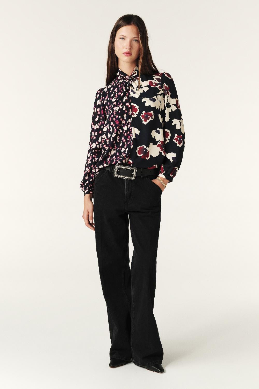 Ba&sh Blouse Manches Longues Milena Rouge