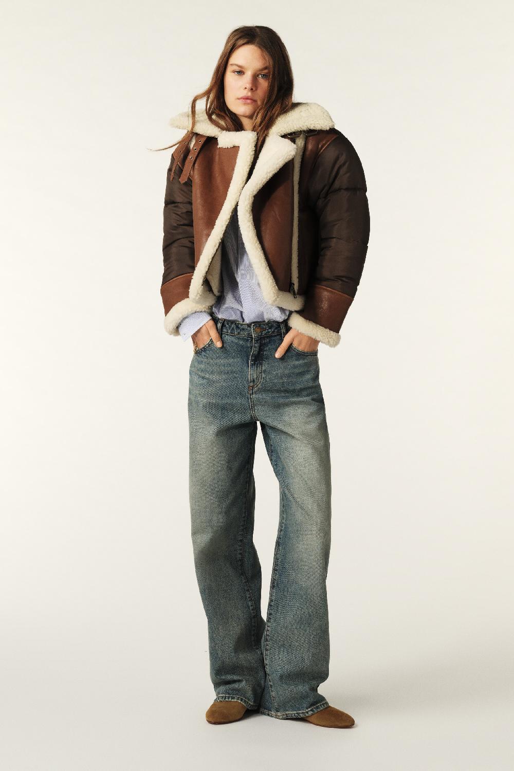 Ba&sh Blouson Court Explora Marron