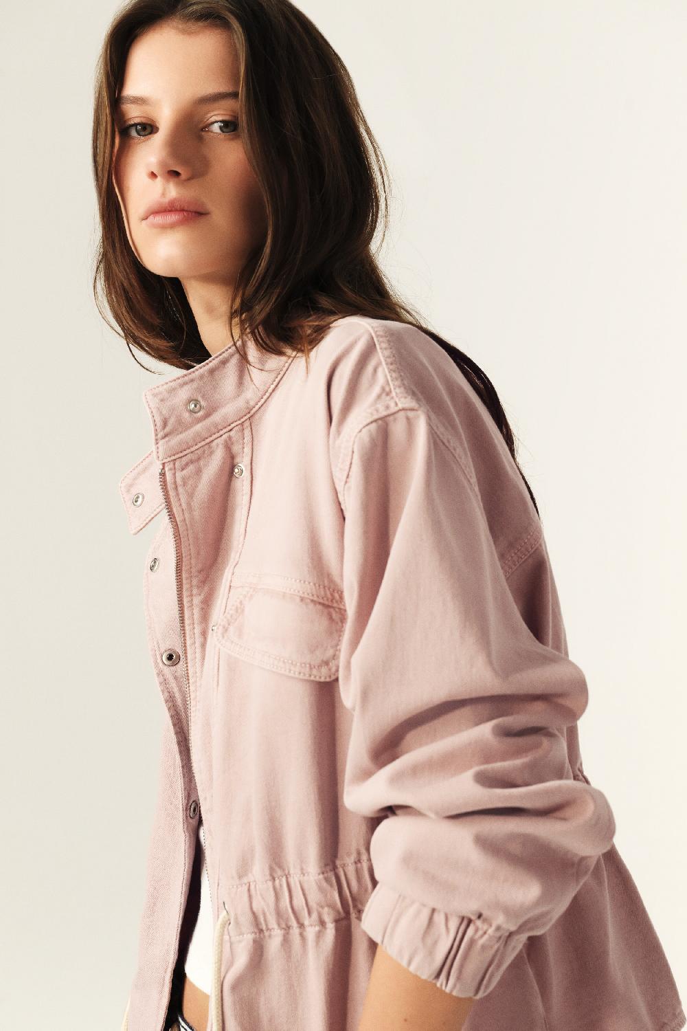 Ba&sh Blouson Court Falou Rose