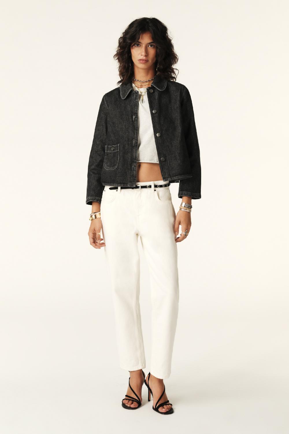 Ba&sh Blouson Court Miny Noir