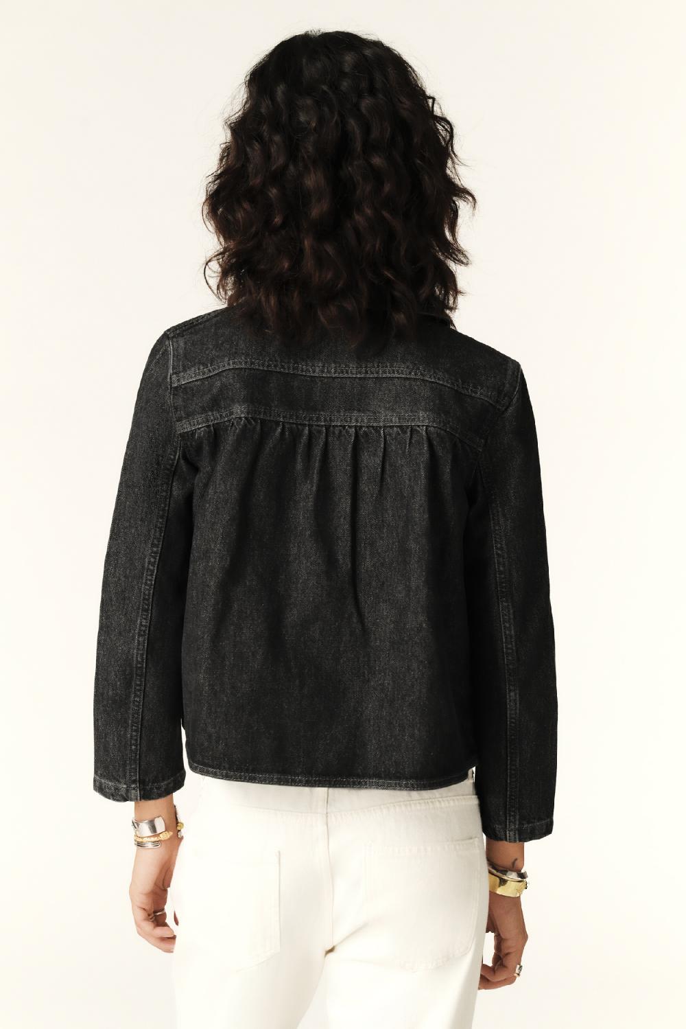 Ba&sh Blouson Court Miny Noir