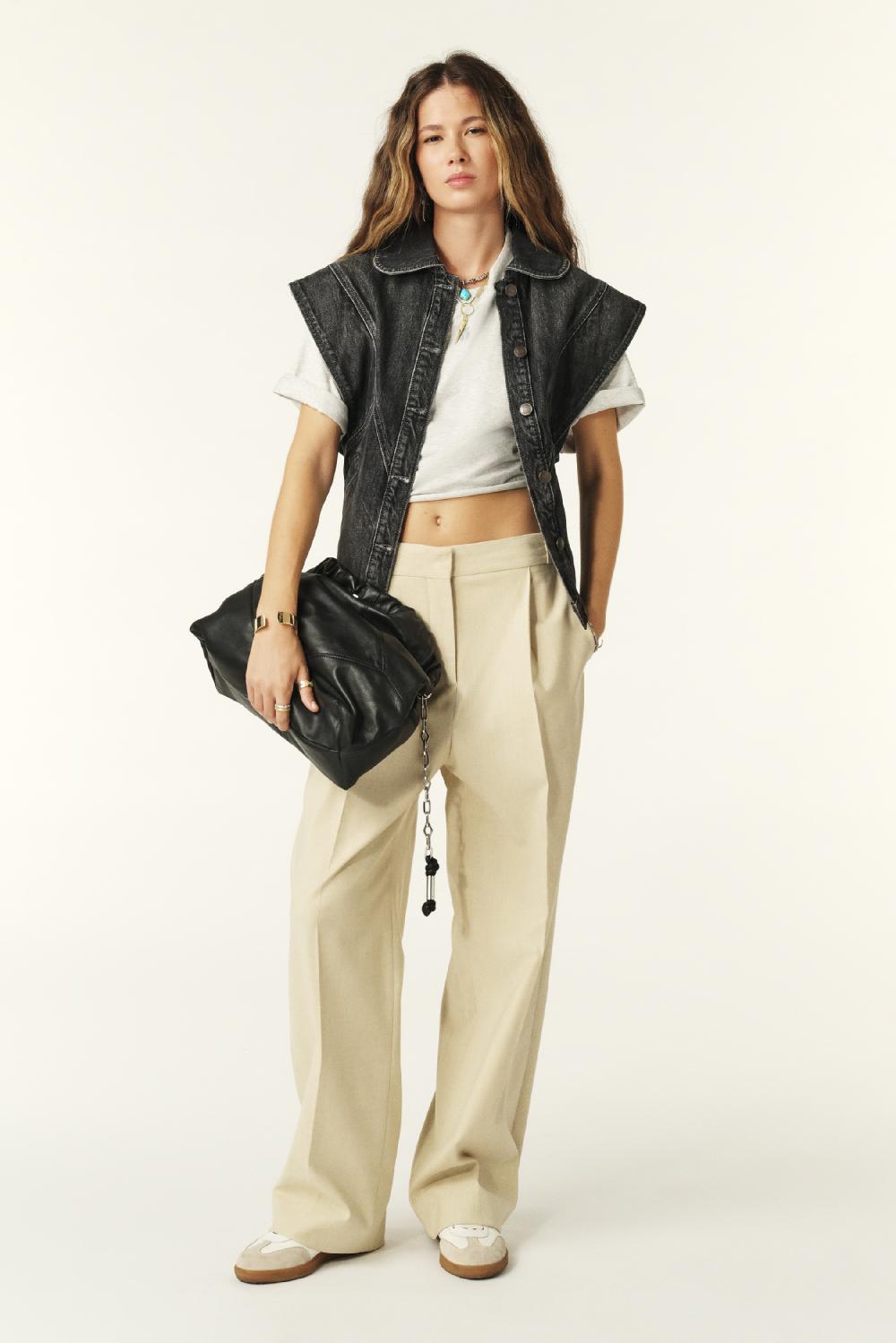 Ba&sh Blouson En Jean Max Noir