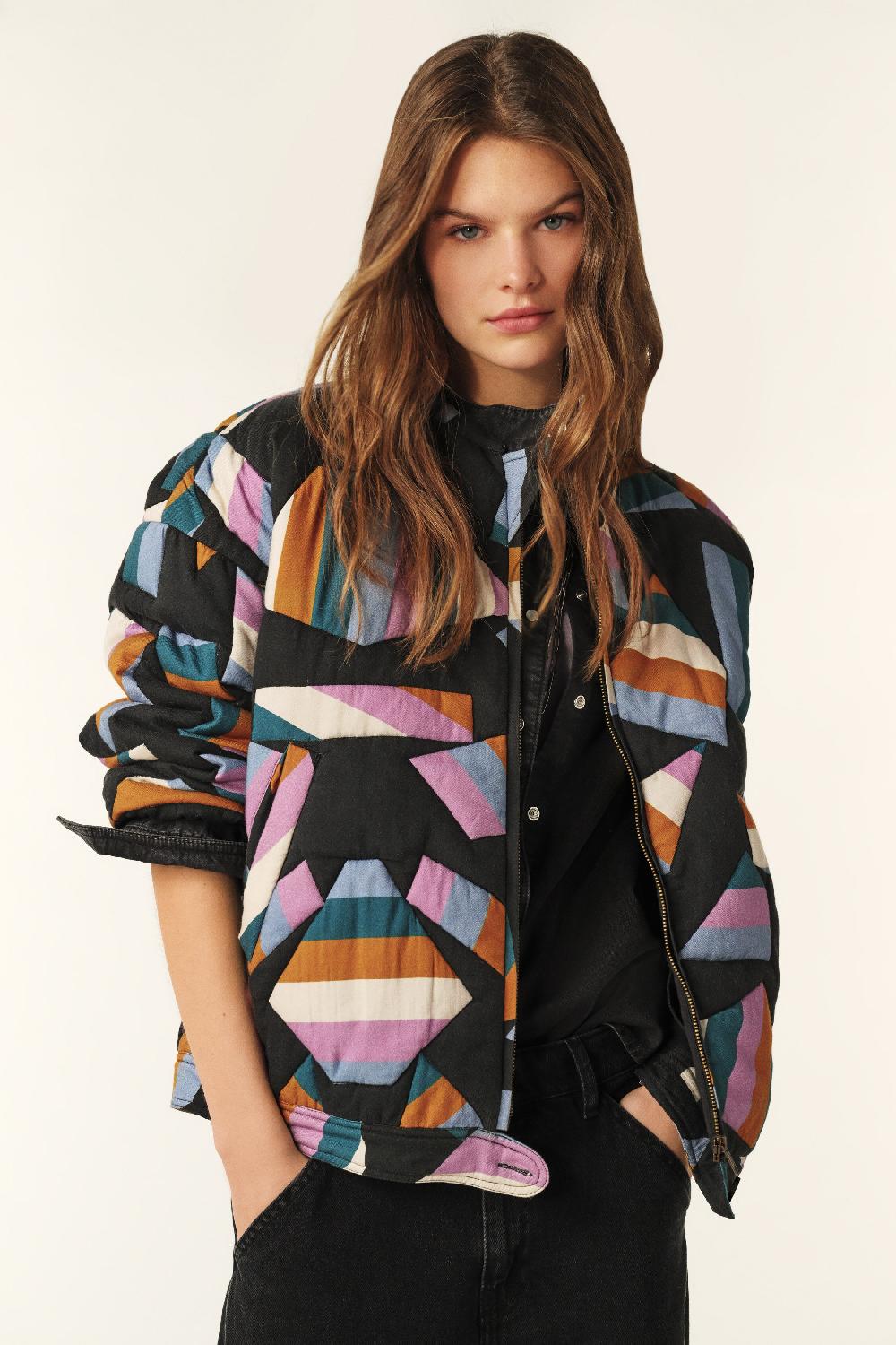 ba&sh Blouson Type Bomber Pegase Noir