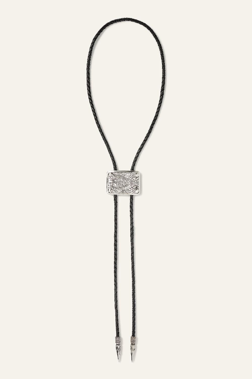 ba&sh Bolo Tie En Argent Ortan Gris