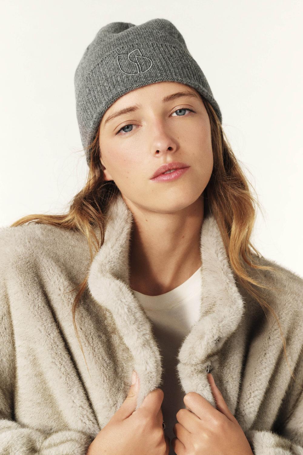 Ba&sh Bonnet Bord Retourné Cobo Gris