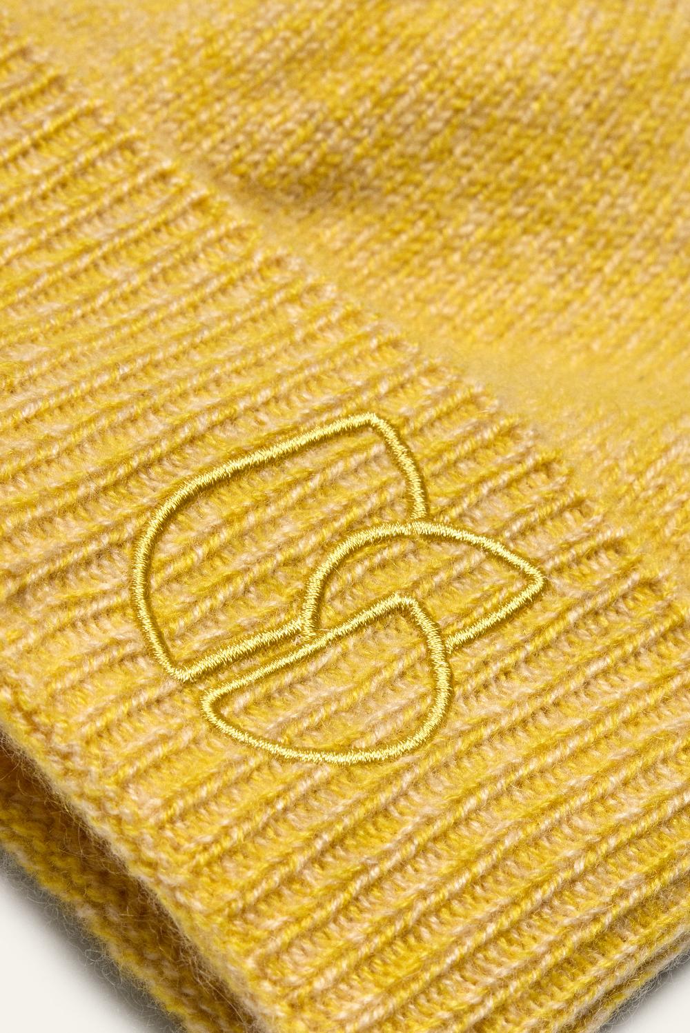 Ba&sh Bonnet Bord Retourné Cobo Jaune