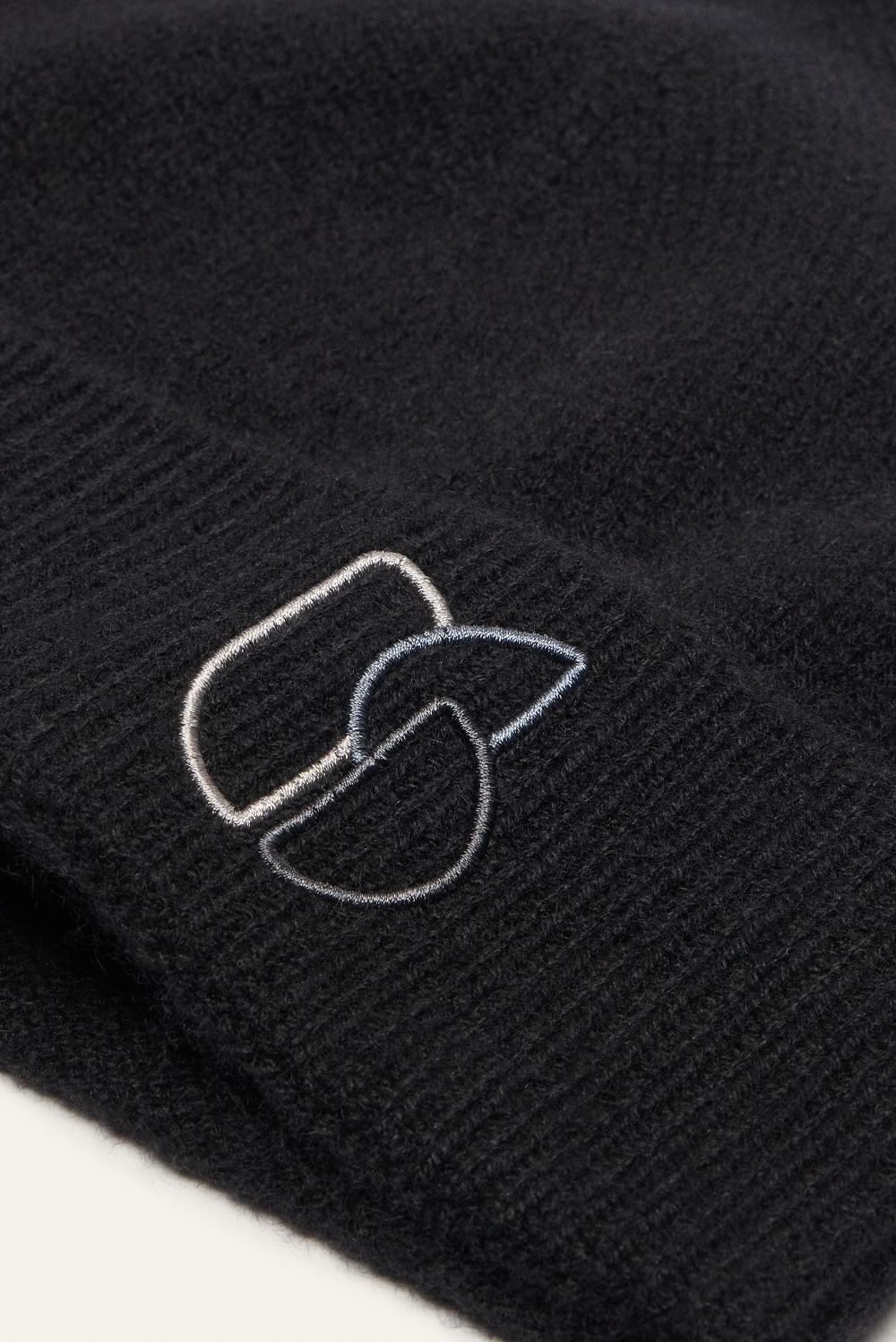 Ba&sh Bonnet Bord Retourné Cobo Noir