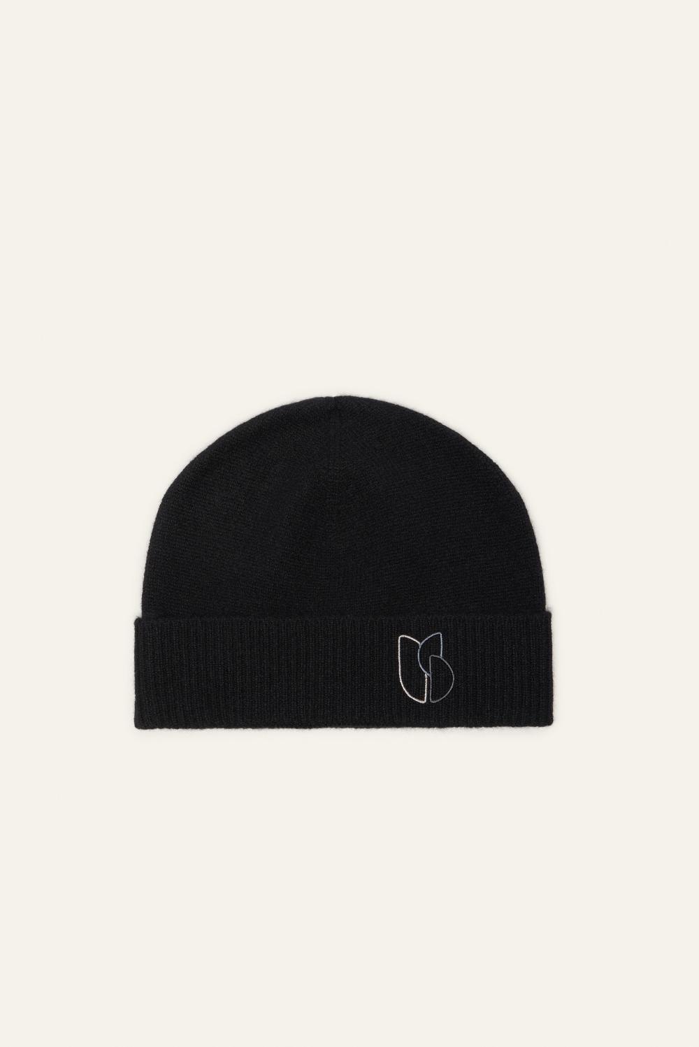 ba&sh Bonnet Bord Retourné Cobo Noir