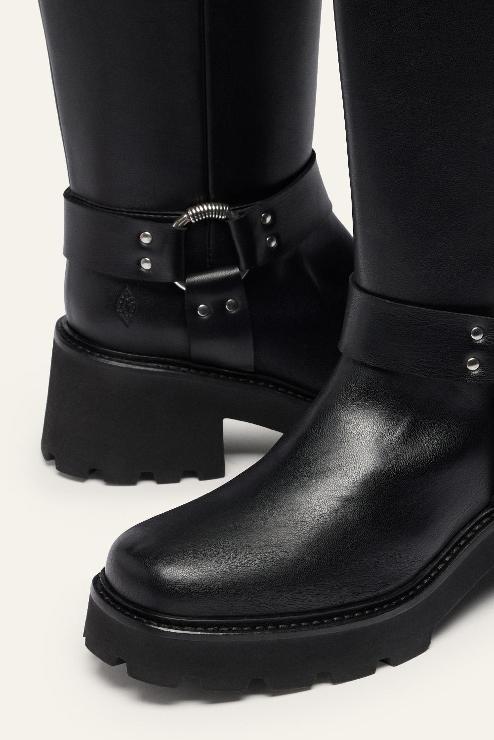 Ba&sh Botte Haute Ciker Noir