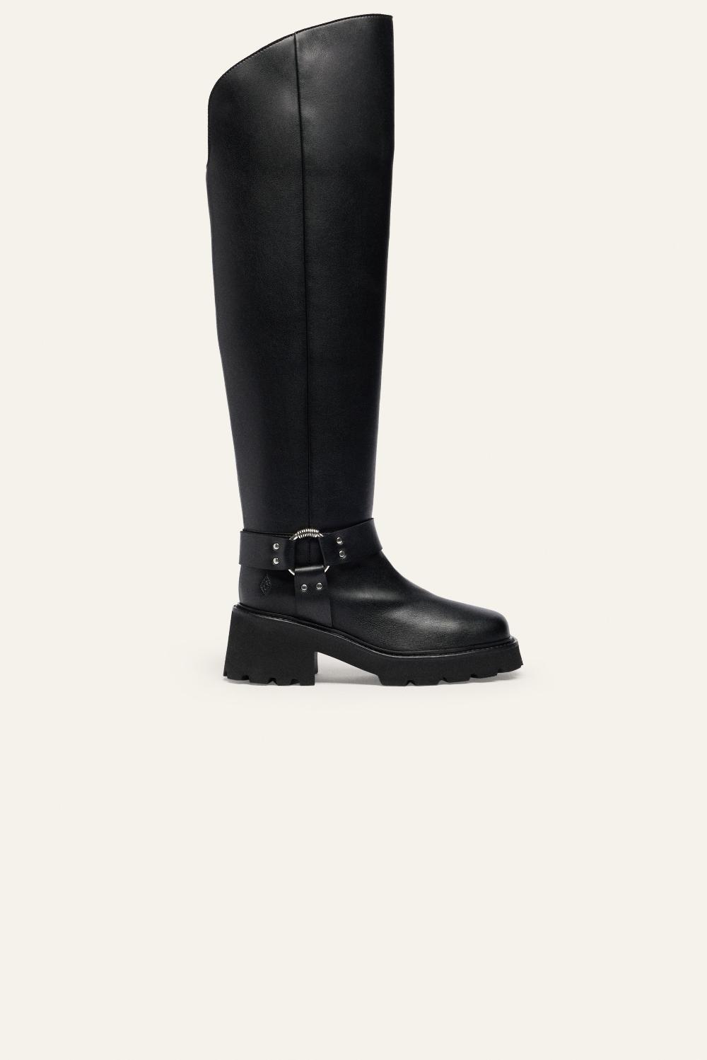 ba&sh Botte Haute Ciker Noir