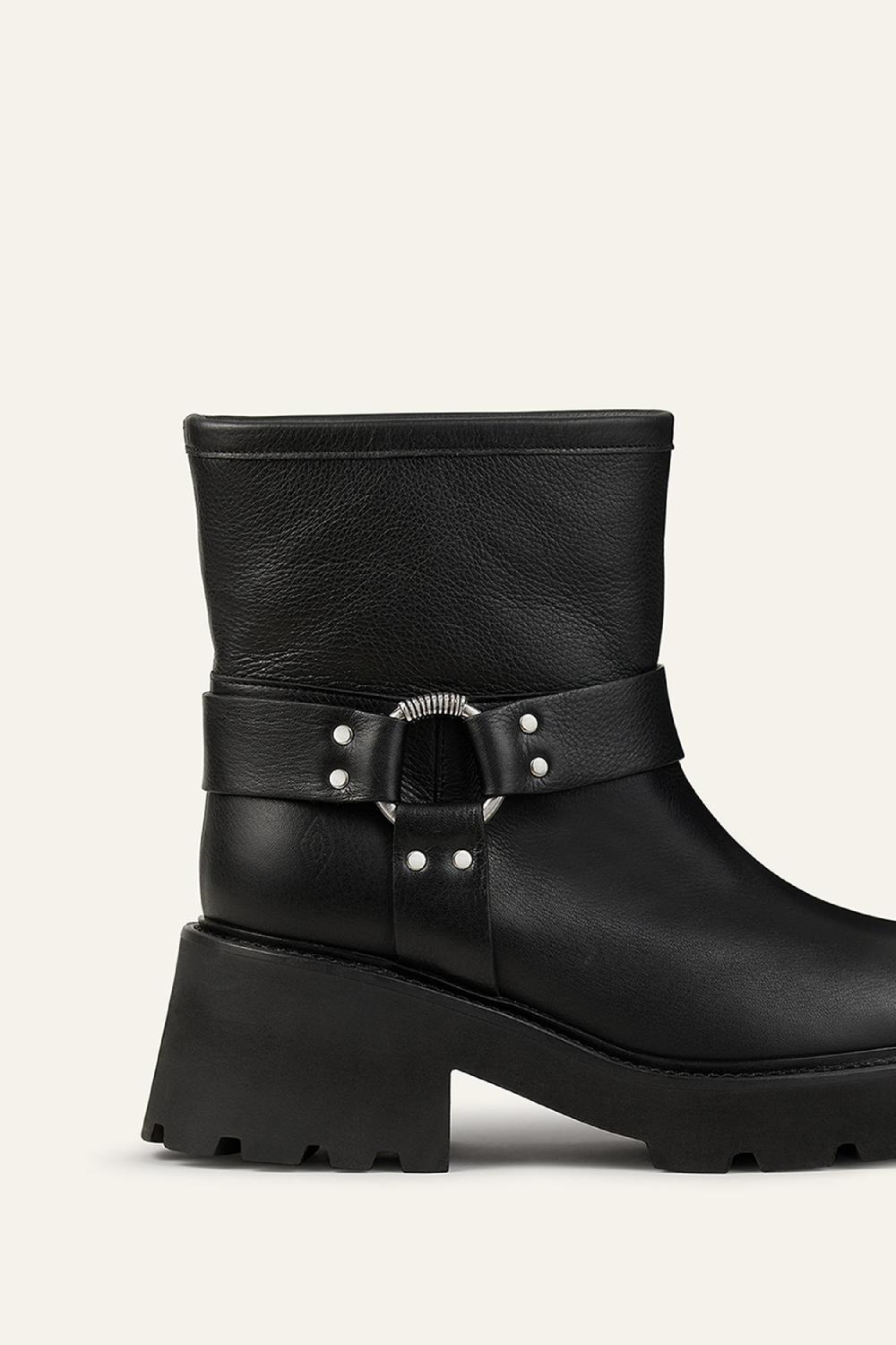 Ba&sh Bottes Bout Rond Conda Noir