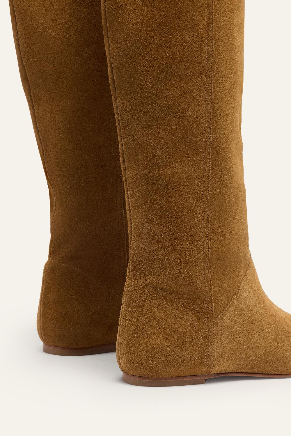 Ba&sh Bottes Hautes Camille Marron