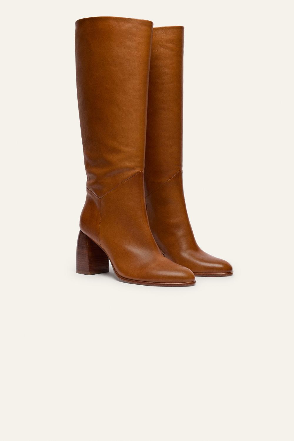 Ba&sh Bottes Talon Haut Colusa Marron