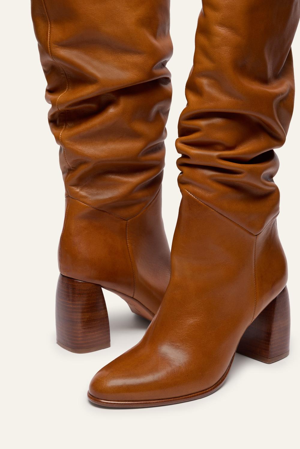Ba&sh Bottes Talon Haut Colusa Marron