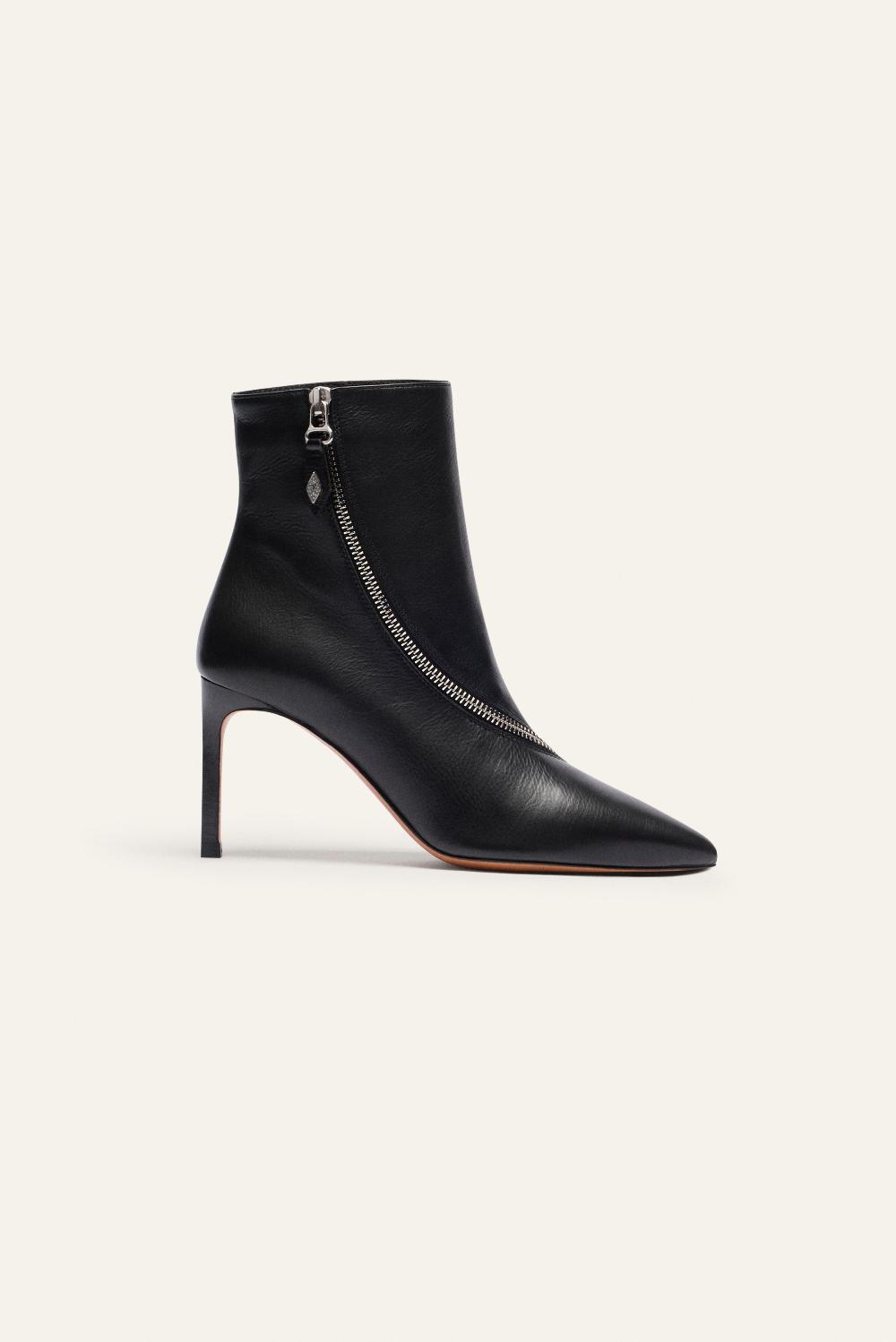 ba&sh Bottine à Talon Ciper Noir