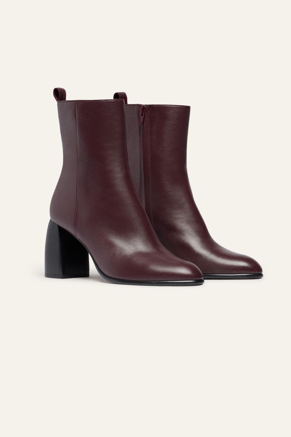 Ba&sh Bottines En Cuir Carrie Rouge