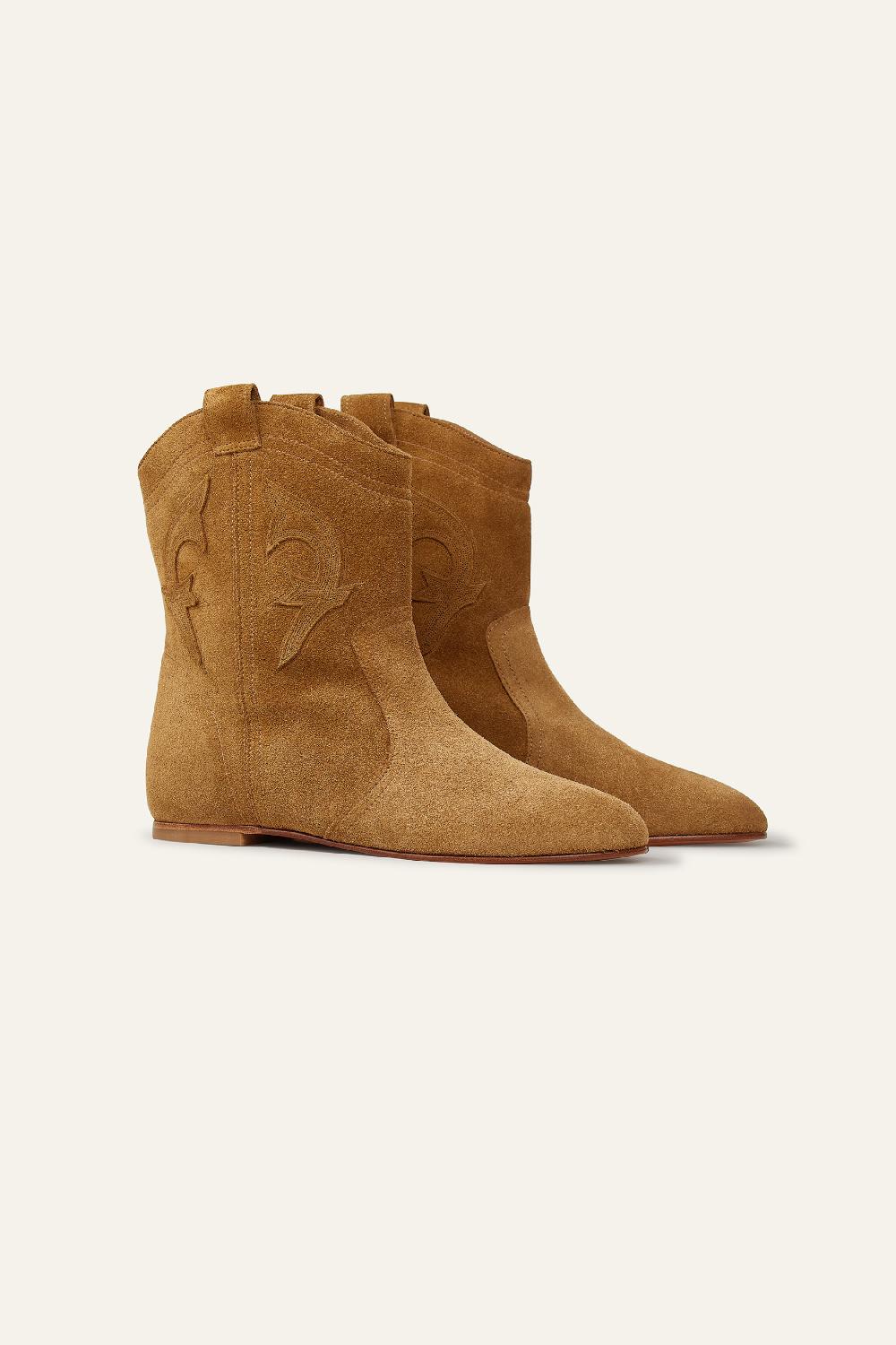 Ba&sh Bottines Plates Cara Bronze