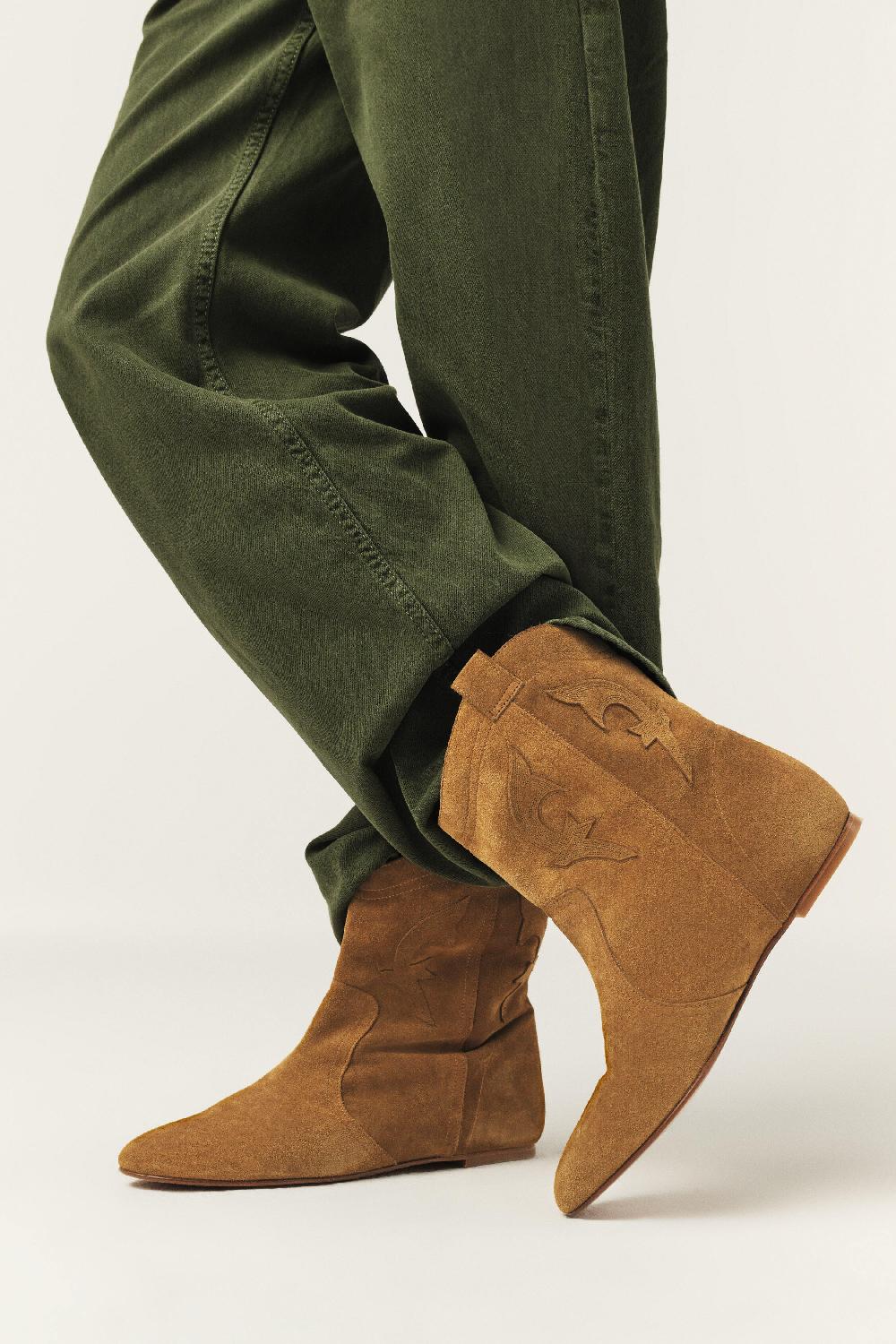 Ba&sh Bottines Plates Cara Bronze