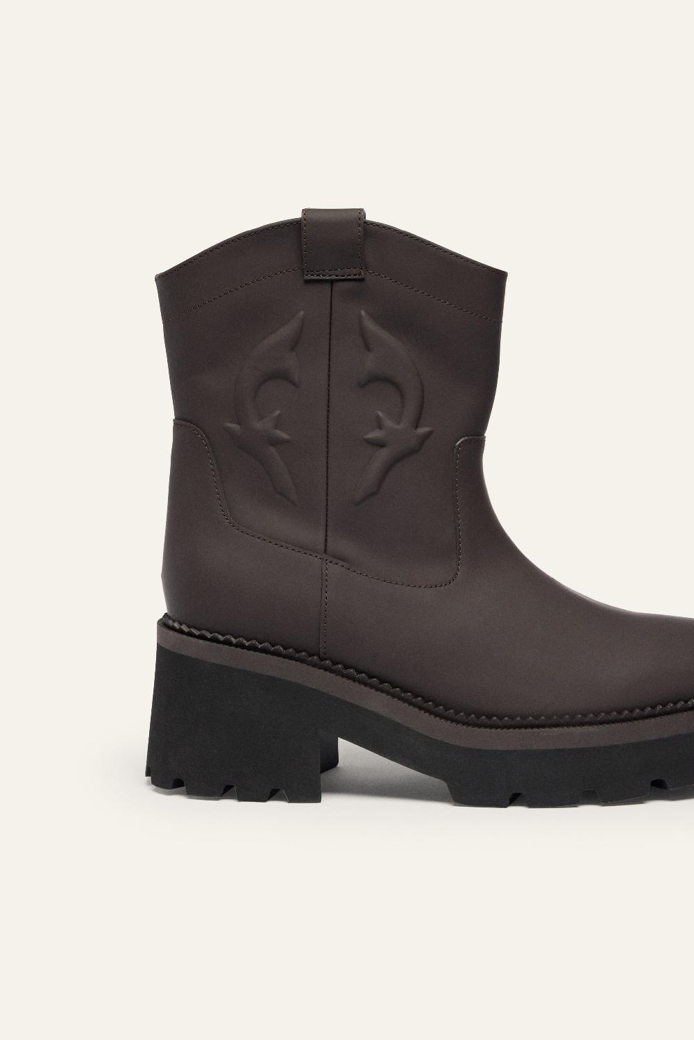 Ba&sh Bottines Semelle éPaisse Chuva Chocolat