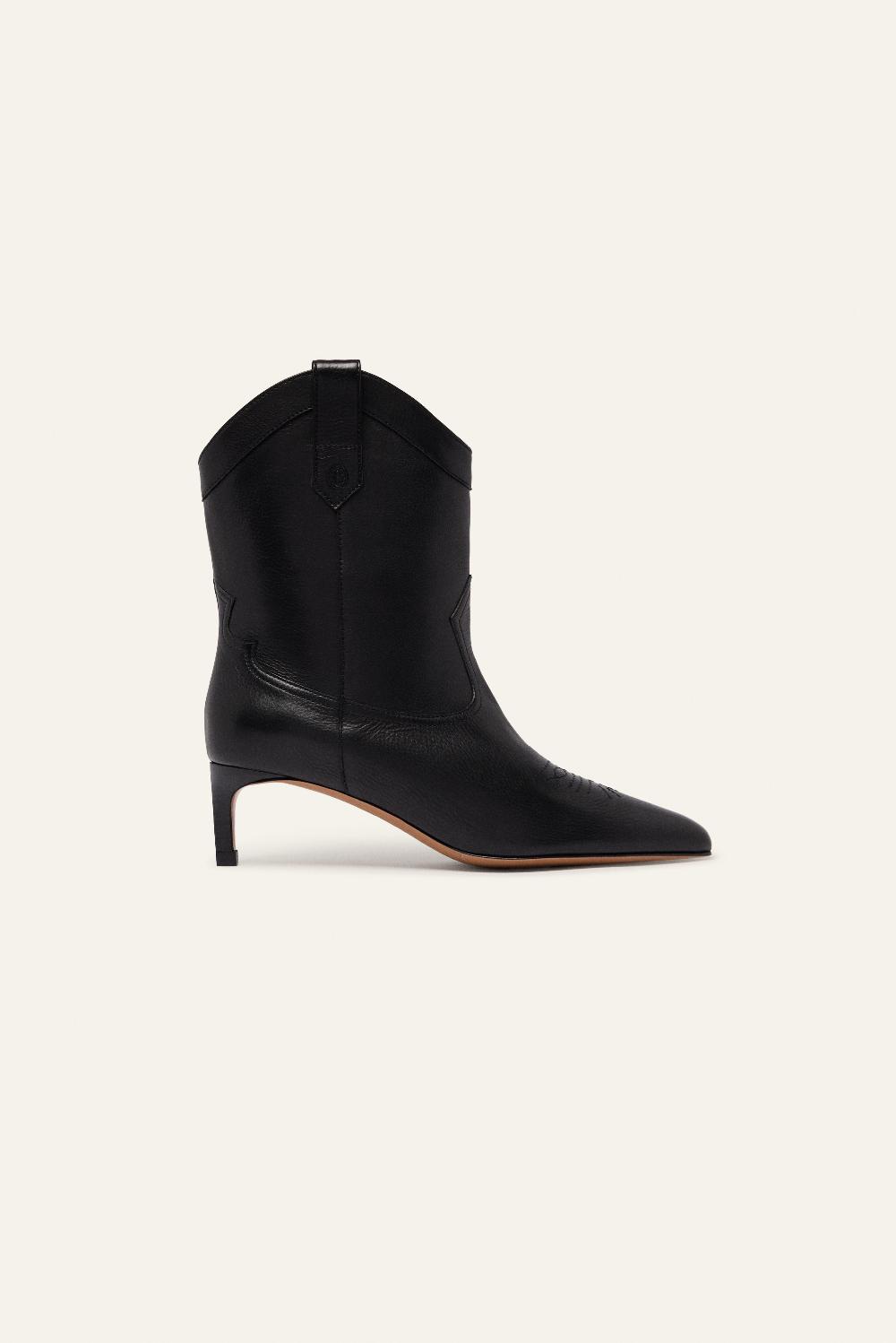 ba&sh Bottines Style Western Ciago Noir