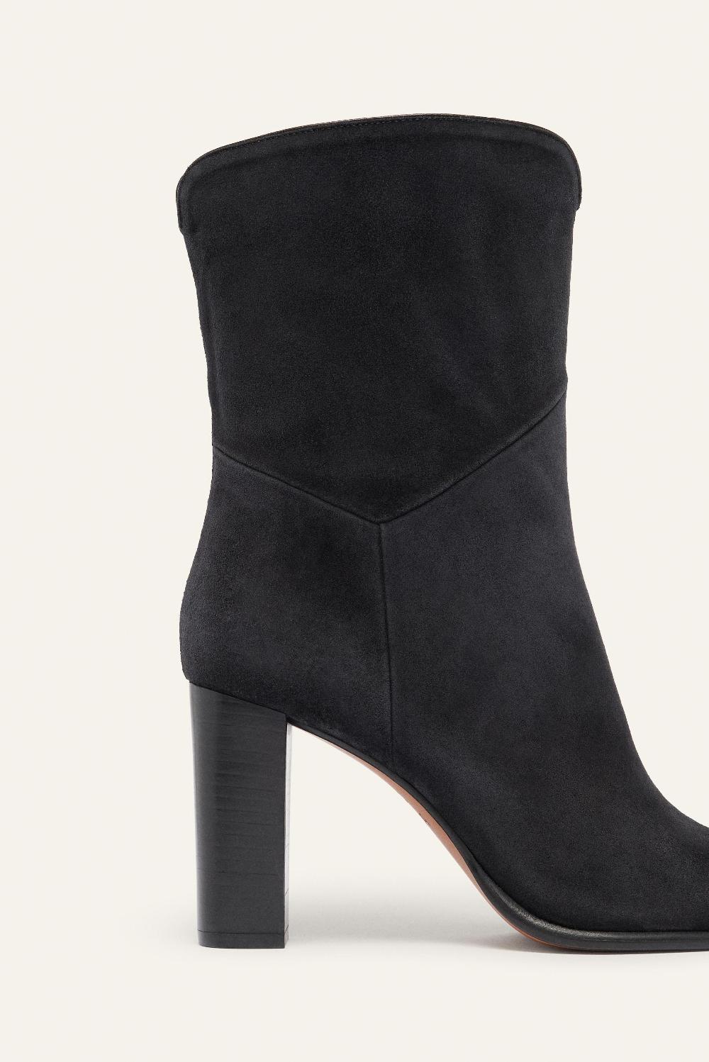 Ba&sh Bottines Talon Haut Covington Carbone