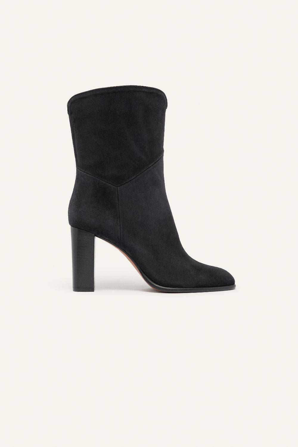 ba&sh Bottines Talon Haut Covington Carbone