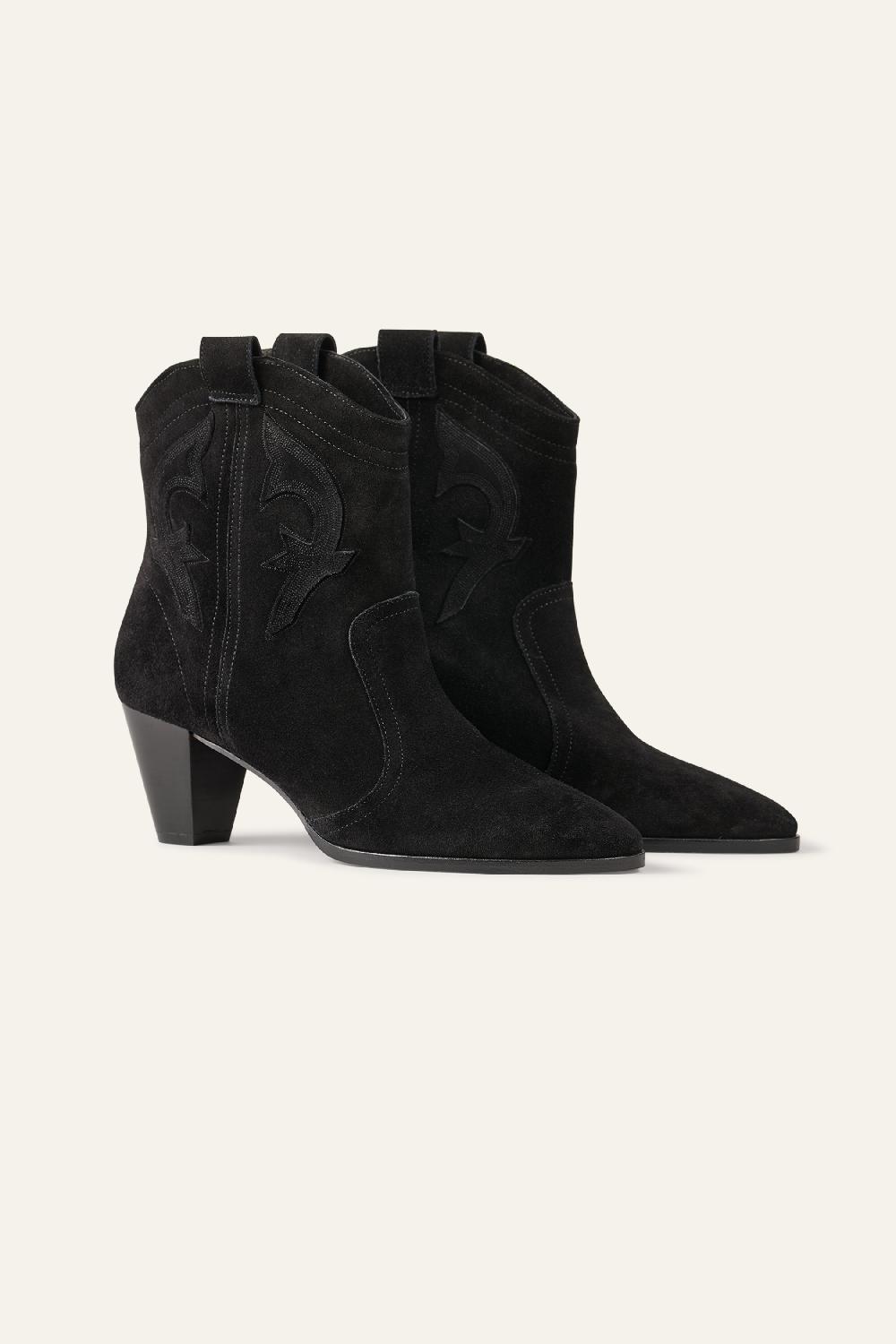Ba&sh Bottines Talons Casey Noir
