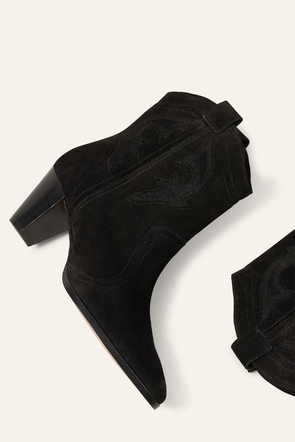 Ba&sh Bottines Talons Casey Noir