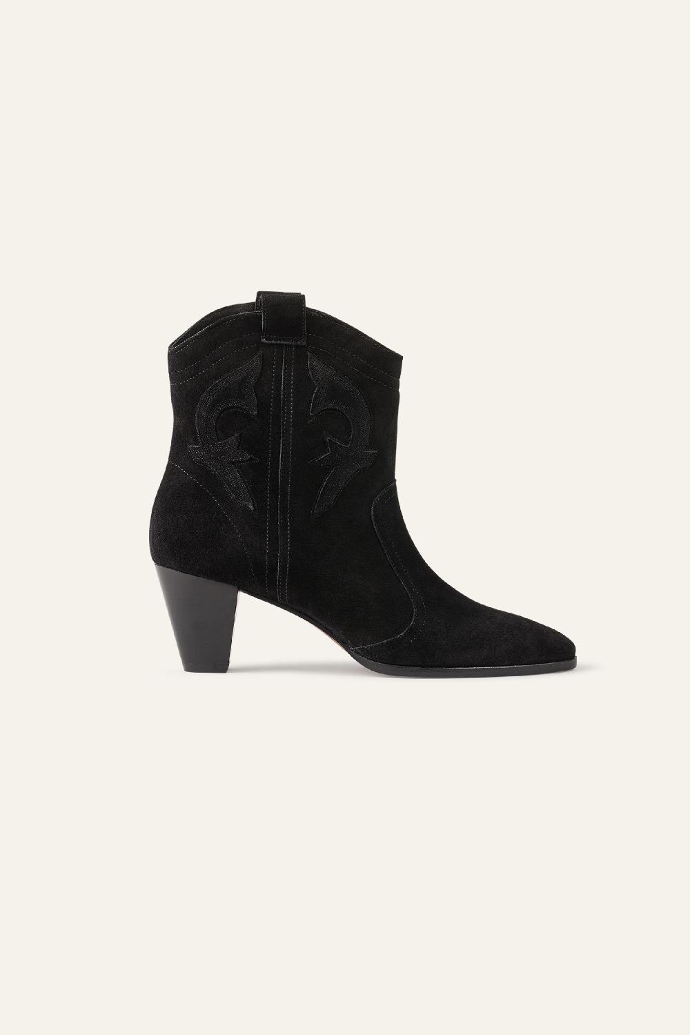 ba&sh Bottines Talons Casey Noir